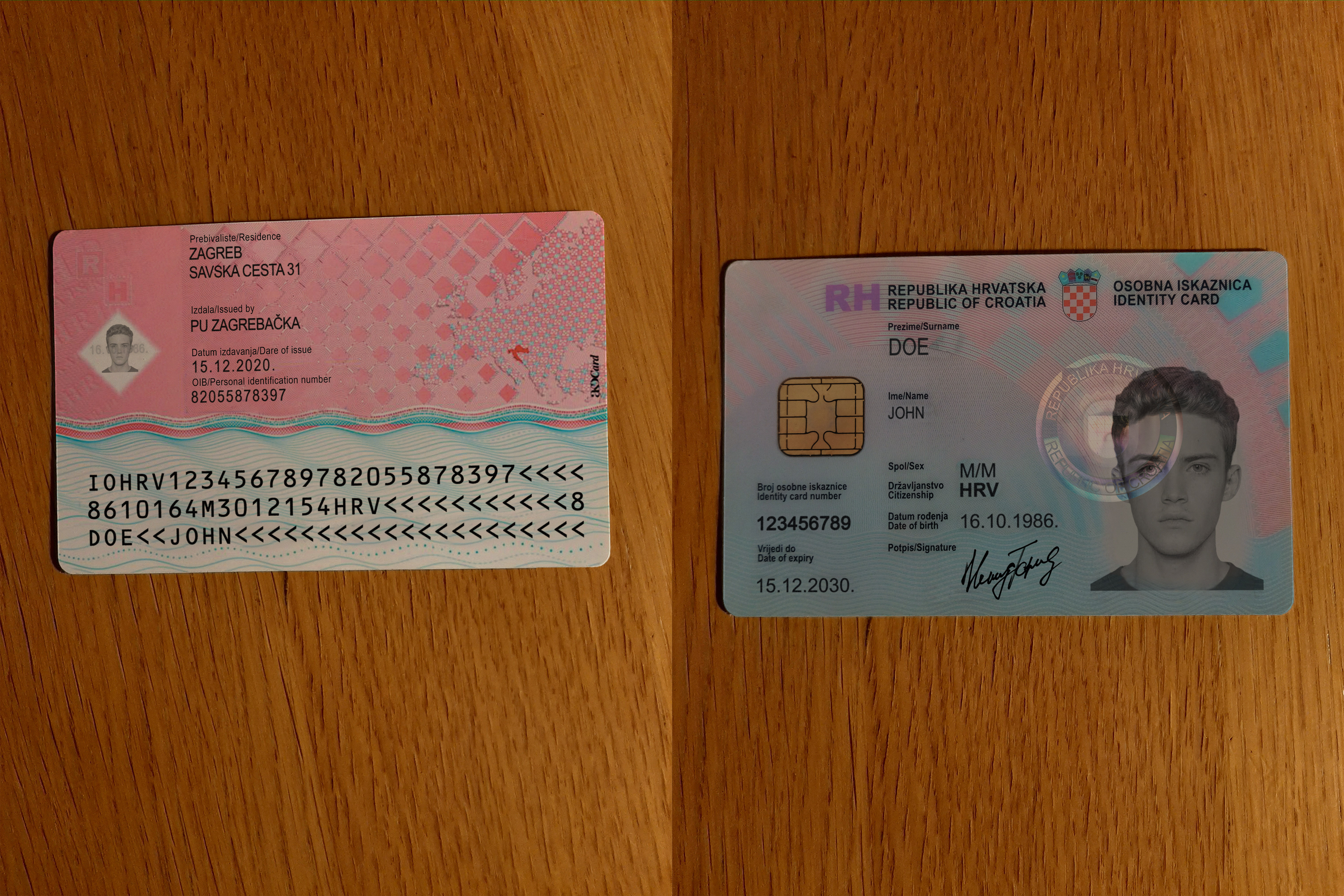 Croatia ID Card Online Generator