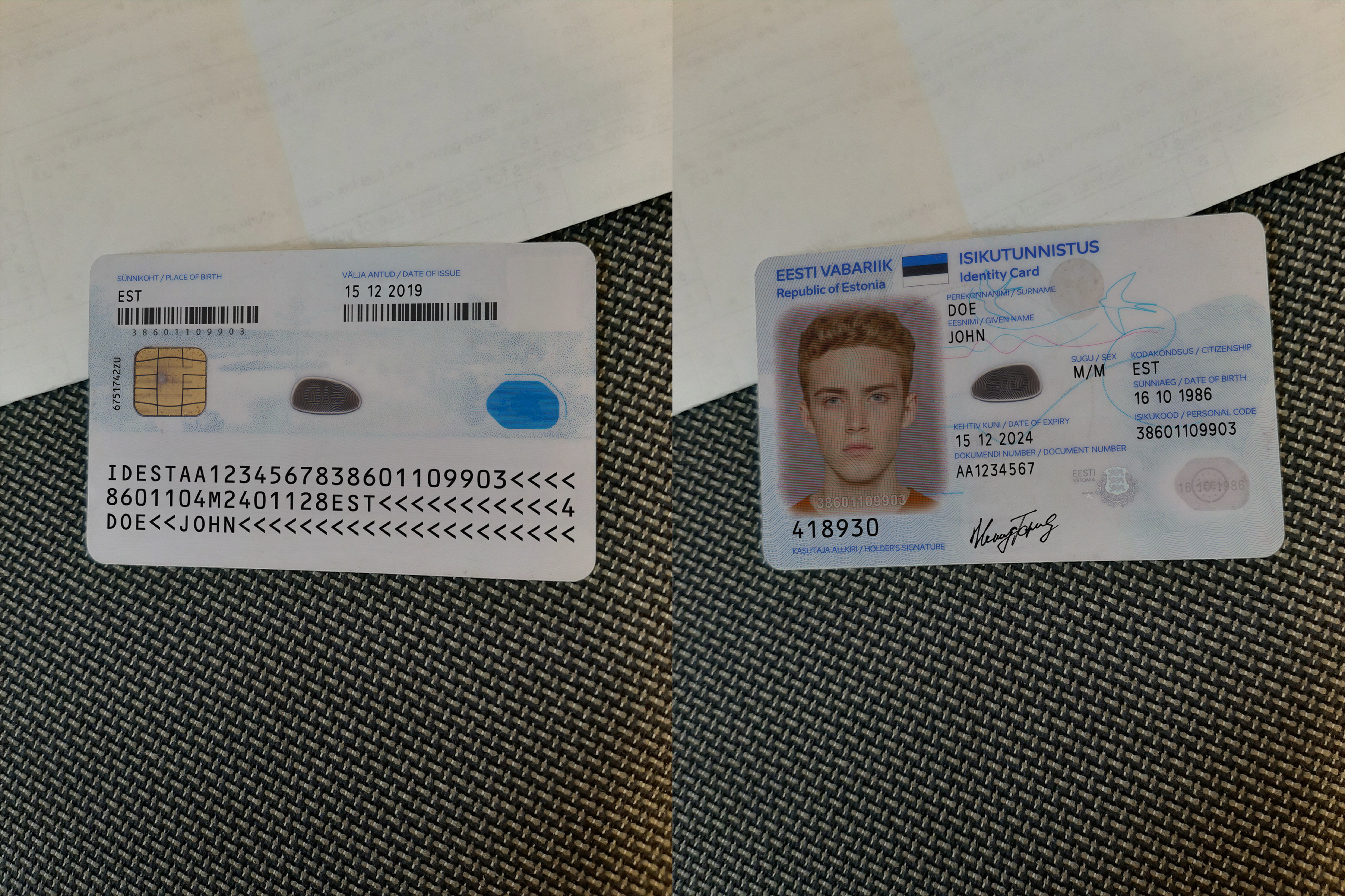 Estonia ID Online Generator