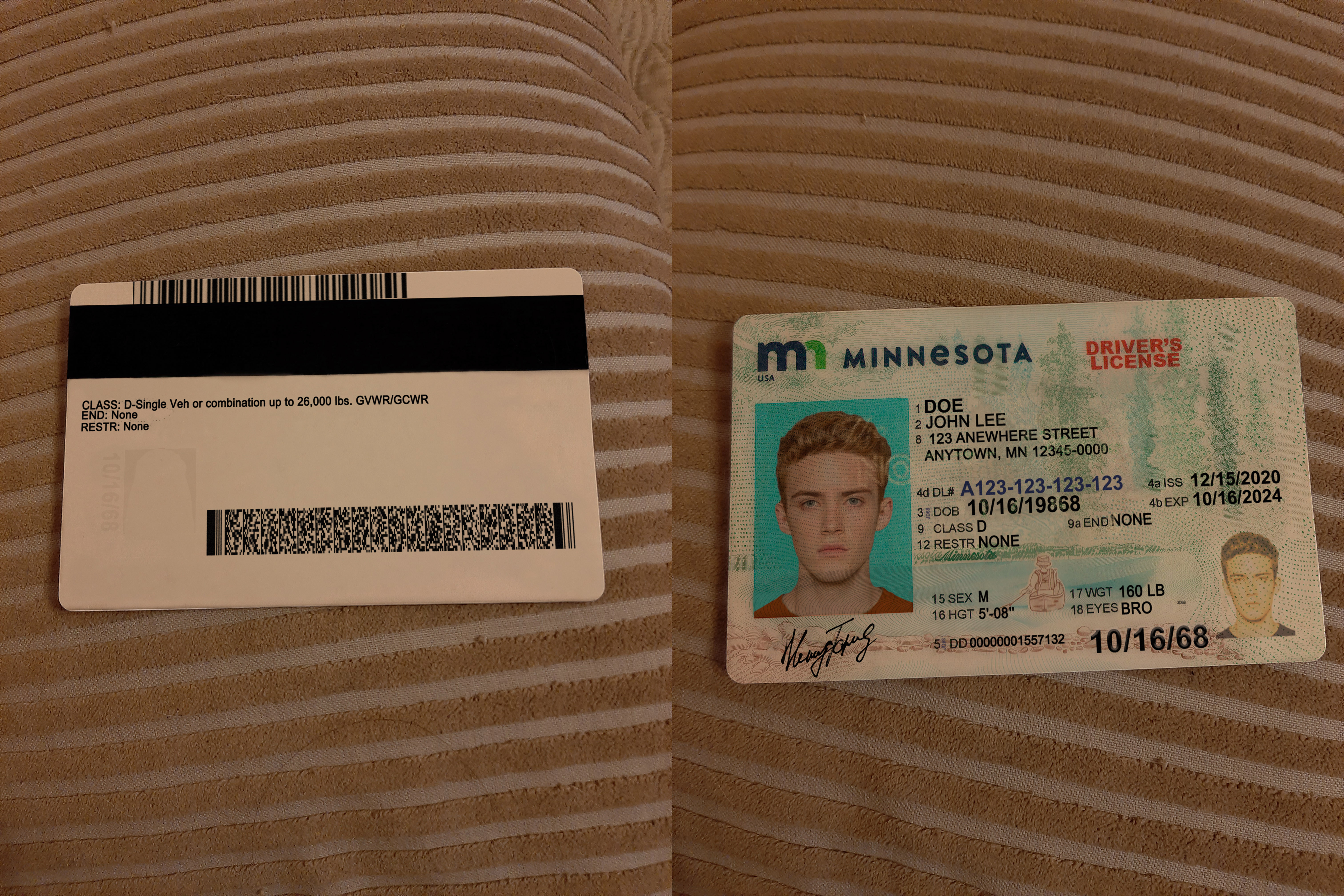 USA Minnesota Driver License Online Generator