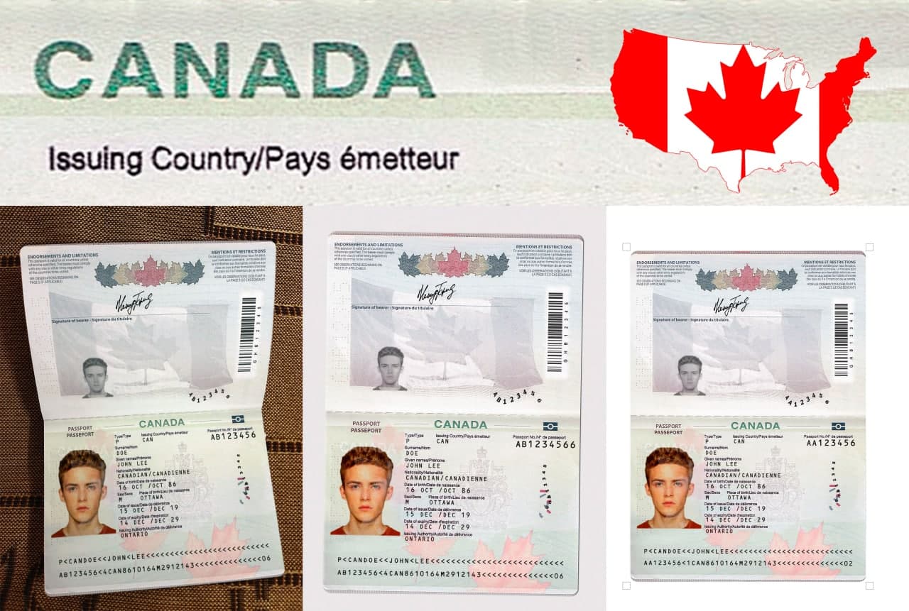 Canada passport Online Generator