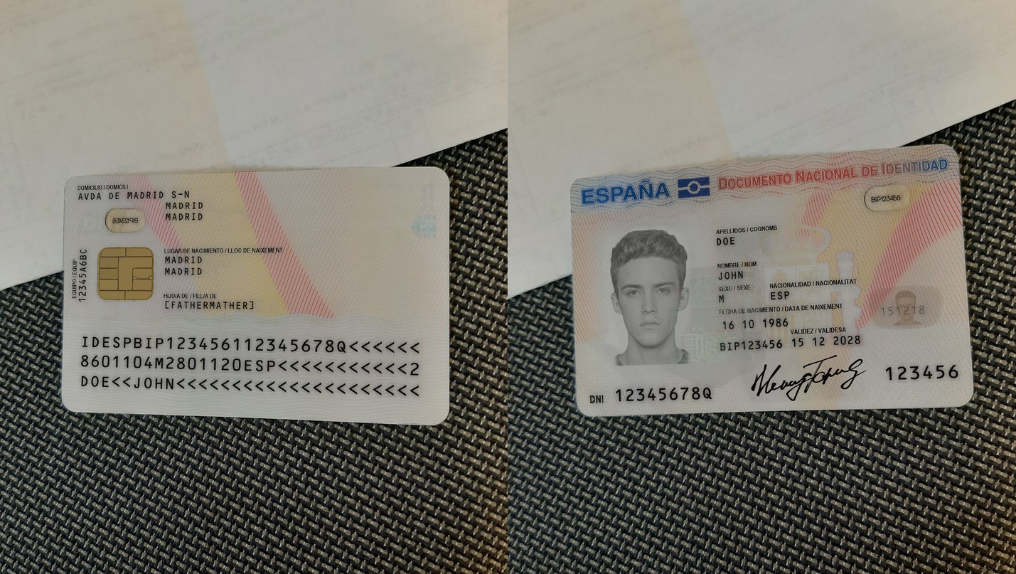 Spain ID (2015) Online Generator